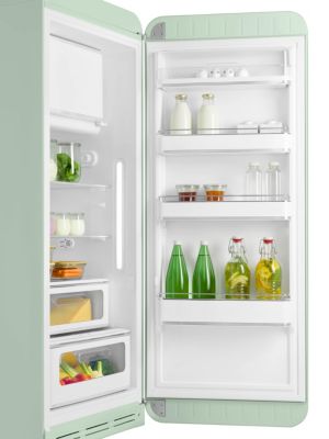 Réfrigérateur congélateur à poser ouverture droite Smeg FAB28RPG5 244L / 26L vert d'eau