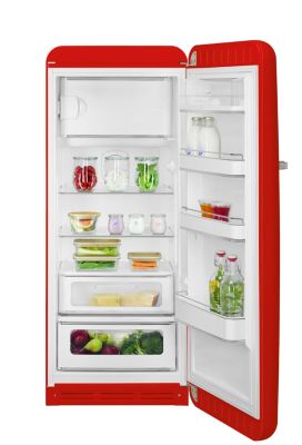 Frigo SMEG rouge – Excellent état – 60x167x70 cm - Électroménager
