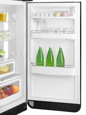 Réfrigérateur congélateur à poser ouverture droite Smeg FAB30RBL5 222L / 72L noir