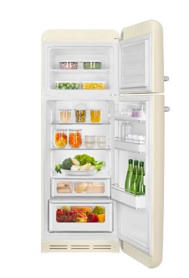 Réfrigérateur congélateur à poser ouverture droite Smeg FAB30RCR5 222L / 72L crème