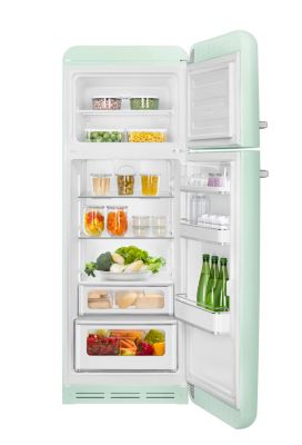 Réfrigérateur congélateur à poser ouverture droite Smeg FAB30RPG5 222L / 72L vert d'eau