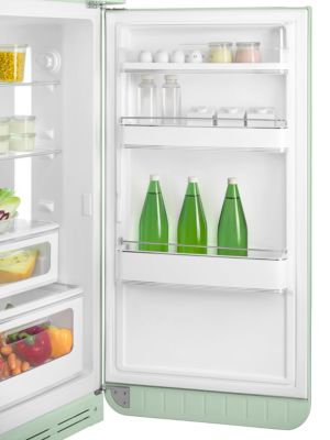Réfrigérateur congélateur à poser ouverture droite Smeg FAB30RPG5 222L / 72L vert d'eau