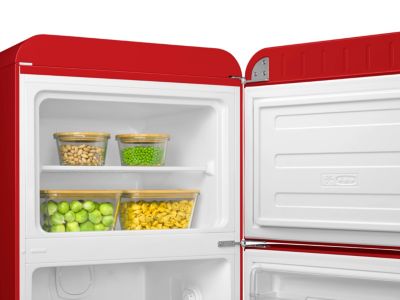 Réfrigérateur congélateur à poser ouverture droite Smeg FAB30RRD5 222L / 72L rouge