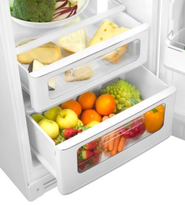 Réfrigérateur congélateur à poser ouverture droite Smeg FAB30RWH5 234L / 97L blanc