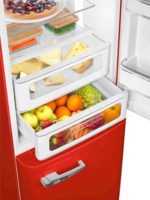 Réfrigérateur congélateur à poser ouverture droite Smeg FAB32RRD5 234L / 97L rouge