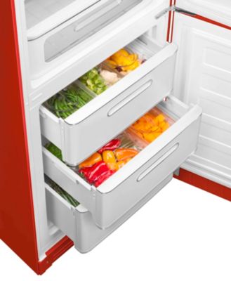 Réfrigérateur congélateur à poser ouverture droite Smeg FAB32RRD5 234L / 97L rouge