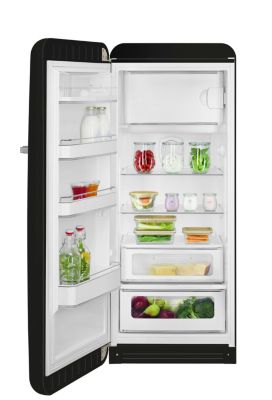 Réfrigérateur congélateur à poser ouverture gauche Smeg FAB28LBL5 244L / 26L noir