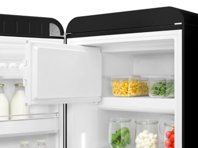 Réfrigérateur congélateur à poser ouverture gauche Smeg FAB28LBL5 244L / 26L noir