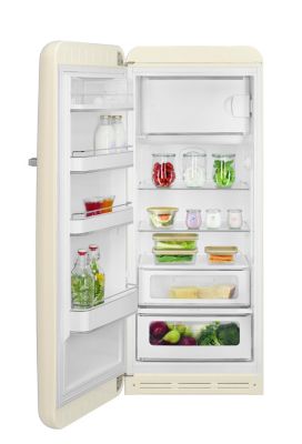 Réfrigérateur congélateur à poser ouverture gauche Smeg FAB28LCR5 244L / 26L crème