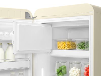 Réfrigérateur congélateur à poser ouverture gauche Smeg FAB28LCR5 244L / 26L crème