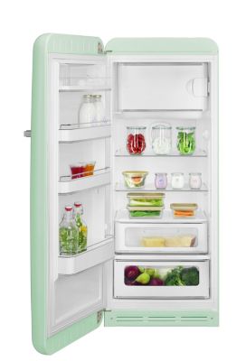 Réfrigérateur congélateur à poser ouverture gauche Smeg FAB28LPG5 244L / 26L vert d'eau