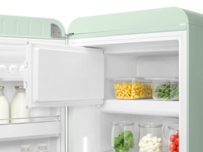 Réfrigérateur congélateur à poser ouverture gauche Smeg FAB28LPG5 244L / 26L vert d'eau