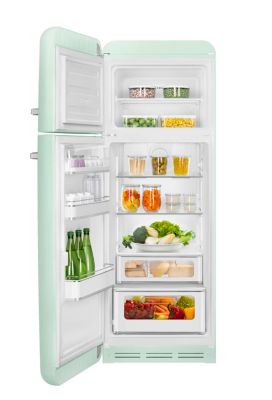 Réfrigérateur congélateur à poser ouverture gauche Smeg FAB30LPG5 222L / 72L vert d'eau