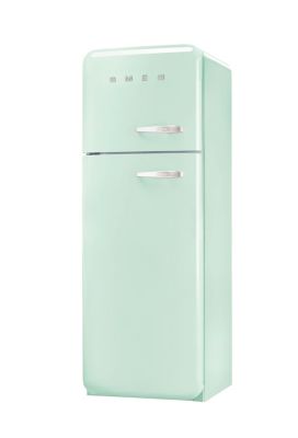 Réfrigérateur congélateur à poser ouverture gauche Smeg FAB30LPG5 222L / 72L vert d'eau