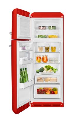 Réfrigérateur congélateur à poser ouverture gauche Smeg FAB30LRD5 222L / 72L rouge