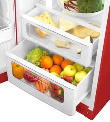 Réfrigérateur congélateur à poser ouverture gauche Smeg FAB30LRD5 222L / 72L rouge