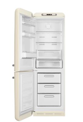 Réfrigérateur congélateur à poser ouverture gauche Smeg FAB32LCR5 234L / 97L crème