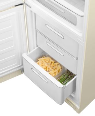 Réfrigérateur congélateur à poser ouverture gauche Smeg FAB32LCR5 234L / 97L crème