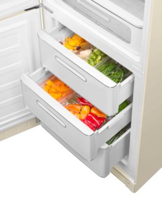 Réfrigérateur congélateur à poser ouverture gauche Smeg FAB32LCR5 234L / 97L crème
