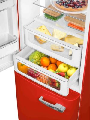Réfrigérateur congélateur à poser ouverture gauche Smeg FAB32LRD5 234L / 97L rouge