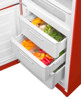 Réfrigérateur congélateur à poser ouverture gauche Smeg FAB32LRD5 234L / 97L rouge