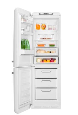 Réfrigérateur congélateur à poser ouverture gauche Smeg FAB32LWH5 234L / 97L blanc