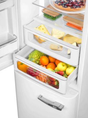 Réfrigérateur congélateur à poser ouverture gauche Smeg FAB32LWH5 234L / 97L blanc