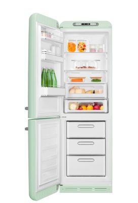 Réfrigérateur congélateur à poser ouverture gauche Smeg FAB32RPD5 234L / 97L vert d'eau