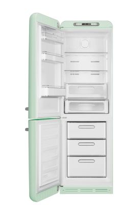Réfrigérateur congélateur à poser ouverture gauche Smeg FAB32RPD5 234L / 97L vert d'eau