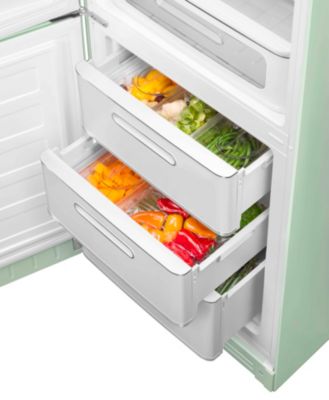Réfrigérateur congélateur à poser ouverture gauche Smeg FAB32RPD5 234L / 97L vert d'eau