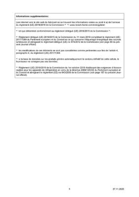 Réfrigérateur congélateur à poser porte réversible Bosch KGN36VLED 237L / 87L, inox