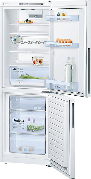 Réfrigérateur congélateur à poser réversible Bosch KGV33VWAS 192L / 94L,  blanc
