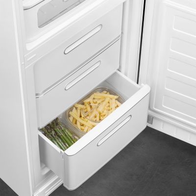 Réfrigérateur congélateur à poser Smeg AB32RWH6 blanc - 234L / 97L - H.209cm x L.68,5cm x P.86cm