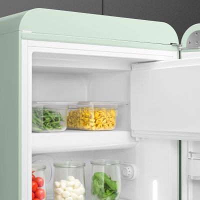 Réfrigérateur congélateur à poser Smeg FAB28RPG6 vert d'eau - 244L / 26L - H.166cm x L.68,5cm x P.86cm