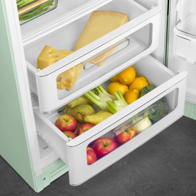 Réfrigérateur congélateur à poser Smeg FAB28RPG6 vert d'eau - 244L / 26L - H.166cm x L.68,5cm x P.86cm