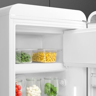 Réfrigérateur congélateur à poser Smeg FAB28RWH6 blanc - 244L / 26L - H.166cm x L.68,5cm x P.86cm