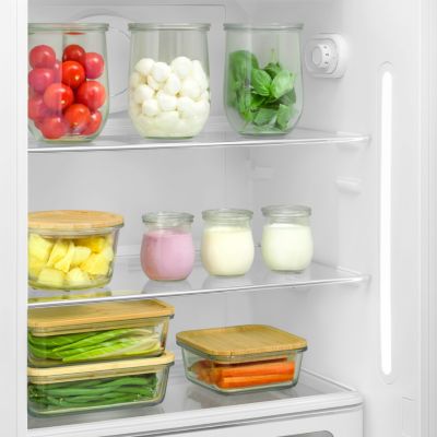 Réfrigérateur congélateur à poser Smeg FAB28RWH6 blanc - 244L / 26L - H.166cm x L.68,5cm x P.86cm