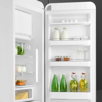 Réfrigérateur congélateur à poser Smeg FAB28RWH6 blanc - 244L / 26L - H.166cm x L.68,5cm x P.86cm