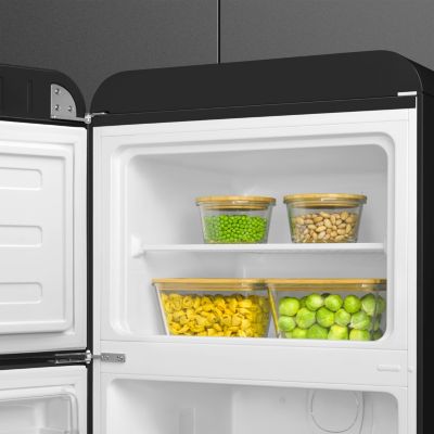 Réfrigérateur congélateur à poser Smeg FAB30LBL6 noir - 222L / 72L - H.181,5cm x L.68,5cm x P.86cm