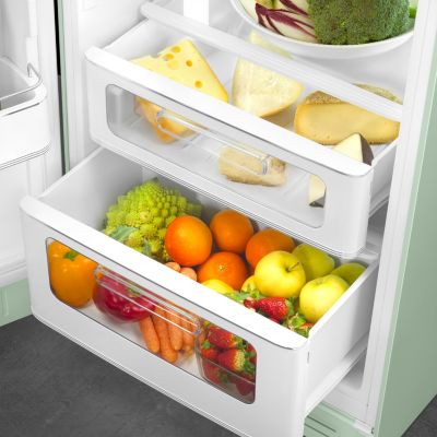 Réfrigérateur congélateur à poser Smeg FAB30LPG6 vert d'eau - 222L / 72L - H.181,5cm x L.68,5cm x P.86cm