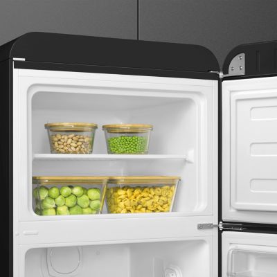 Réfrigérateur congélateur à poser Smeg FAB30RBL6 noir - 222L / 72L - H.181,5cm x L.68,5cm x P.86cm