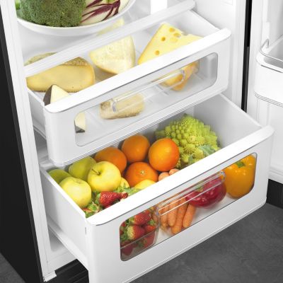 Réfrigérateur congélateur à poser Smeg FAB30RBL6 noir - 222L / 72L - H.181,5cm x L.68,5cm x P.86cm