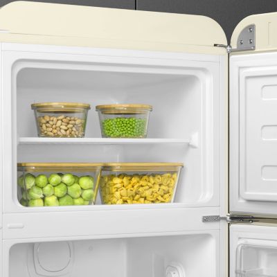 Réfrigérateur congélateur à poser Smeg FAB30RCR6 crème - 222L / 72L - H.181,5cm x L.68,5cm x P.86cm