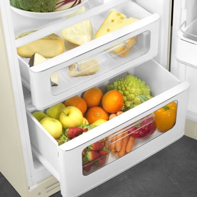 Réfrigérateur congélateur à poser Smeg FAB30RCR6 crème - 222L / 72L - H.181,5cm x L.68,5cm x P.86cm
