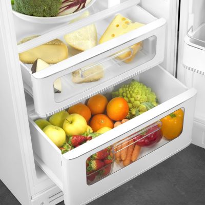 Réfrigérateur congélateur à poser Smeg FAB30RWH6 blanc - 222L / 72L - H.181,5cm x L.68,5cm x P.86cm