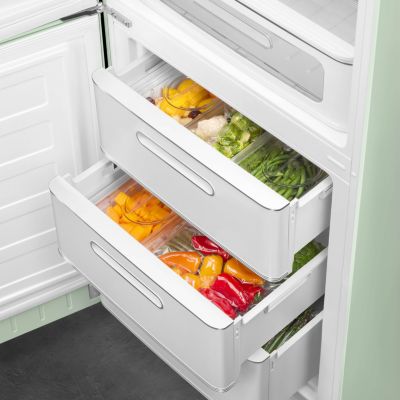 Réfrigérateur congélateur à poser Smeg FAB32LPG6 vert d'eau -234L / 97L - H.209cm x L.68,5cm x P.86cm