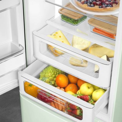 Réfrigérateur congélateur à poser Smeg FAB32LPG6 vert d'eau -234L / 97L - H.209cm x L.68,5cm x P.86cm