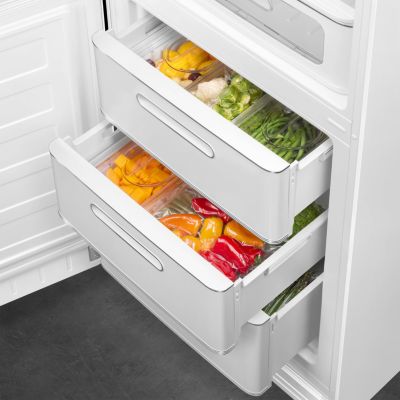 Réfrigérateur congélateur à poser Smeg FAB32LWH6 blanc - 234L / 97L - H.209cm x L.68,5cm x P.86cm