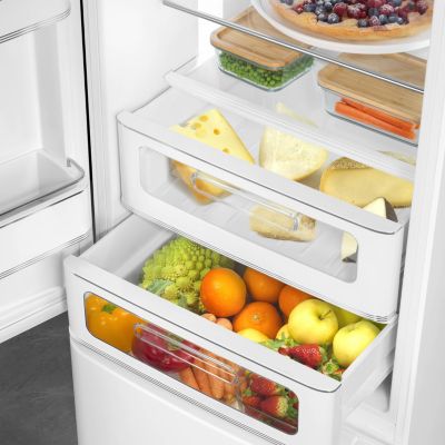 Réfrigérateur congélateur à poser Smeg FAB32LWH6 blanc - 234L / 97L - H.209cm x L.68,5cm x P.86cm