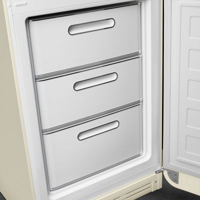 Réfrigérateur congélateur à poser Smeg FAB32RCR6 crème - 234L / 97L - H.209cm x L.68,5cm x P.86cm